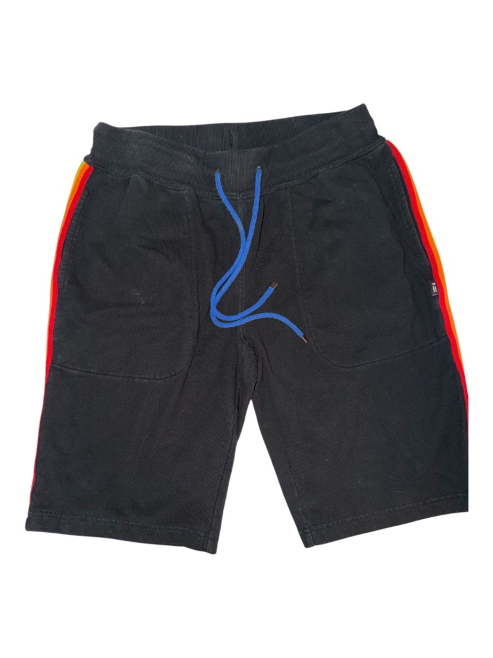 TomboyX Black Rainbow Sweat Shorts M